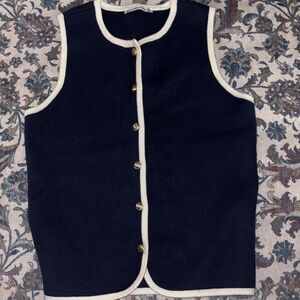 ABERCROMBIE & FITCH || navy vest